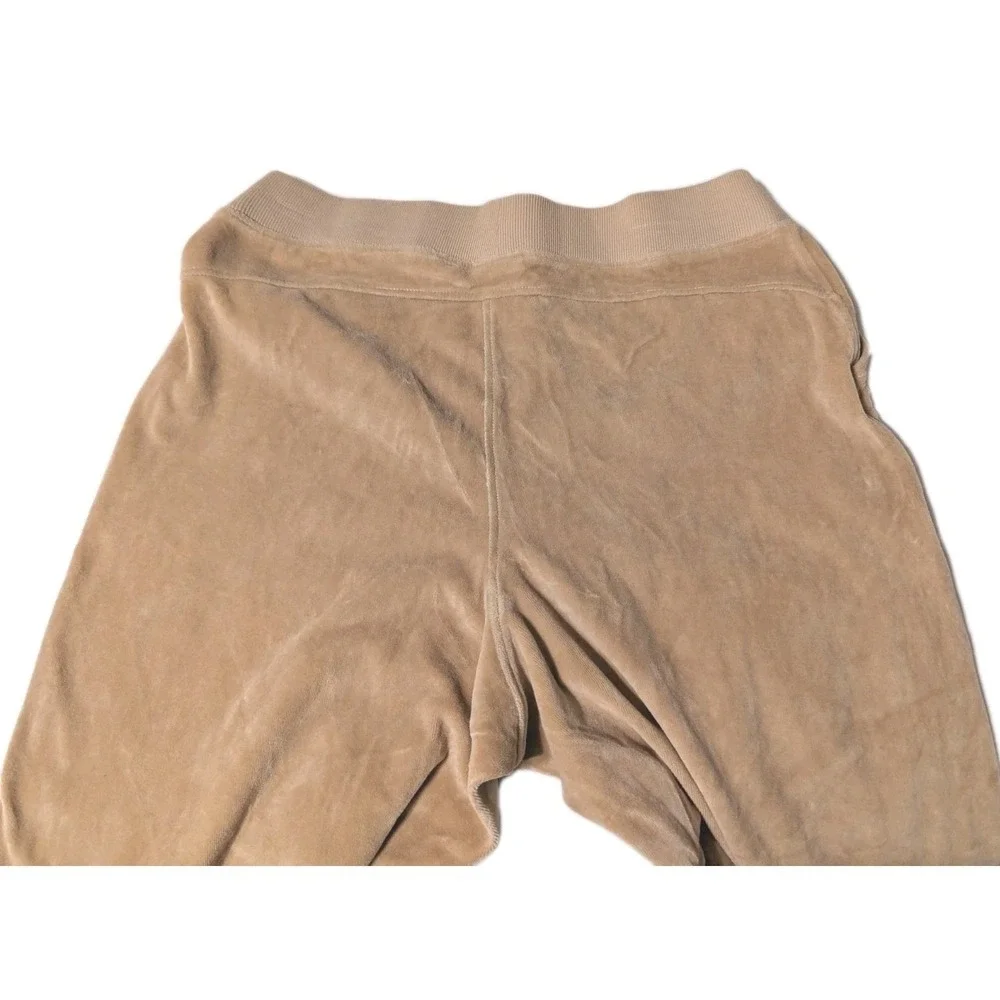 Pact Women's Large Organic Cotton Pure Velour Relaxed Sweatpant $98 Sesame Beige